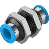 QSS-12 Push-in bulkhead connector