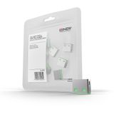 USB Port Blocker (without key) - Pack of 10, Colour Code: Green Additional locks for use with the LINDY USB Port Blocker!