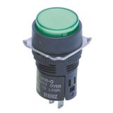 Indicator, round, green, 24VDC M16 7061M