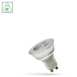 LED GU10 230V 5,5W SMD GLASS 38DEG WW WITH LENS DIMMABLE SPECTRUM