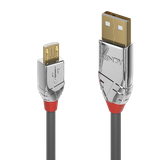 0.5m  USB 2.0 Type A to Micro-B Cable, Cromo Line USB Type A Male to Micro-B Male