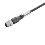 Sensor-actuator Cable (assembled), One end without connector, M12, Num