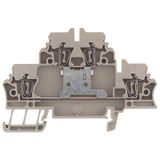 Multi-tier modular terminal, Tension-clamp connection, 2.5 mm², 500 V,