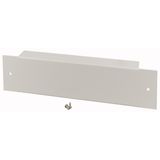 Plinth, front plate for HxW 100 x 425mm, grey
