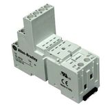 Socket, 14-Blade, Screw Terminal, Panel or DIN Rail Mount