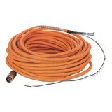 Cable, Power/Brake, Drive End Flying Lead, SpeedTec DIN, 16AWG, 30m