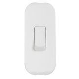 Rocker switch for lamp - 2-pole - white