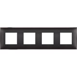 CLASSIA - cover plate 2x4P black nickel