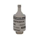 DIN D Fuse-link gG/Flink Size DII 500VAC 500VDC 4A Brown