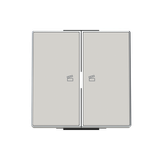 8596.24 DN Rocker scene.2 ch. for Switch/push button, Two-part button Sand - Sky Niessen