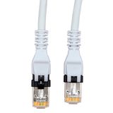 Push Pull Patchcord RJ45 shielded Cat.6a 10GB LS0H grey 2.0m