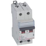 DX³6000 10kA high inlet and low outlet 2P screw circuit breaker 230V~ to 400V~ - 0.5A - D curve - 2 modules