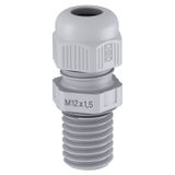 V-TEC VM L25 SGR  Cable gland, fully metric long, M25, silver gray Polyamide