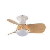 Epona LED Ceiling Fan 20W 1900Lm CCT Dim White+Wood