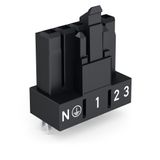 Socket for PCBs straight 5-pole black