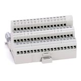 Terminal Base, 16 I/O Terminals, 18 Common Terminals, 10A, 132VAC