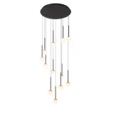 Lucide CALINA - Hanging lamp - Ø 69.9 cm - LED Dimming. - 12x7.2W 2700K - Black