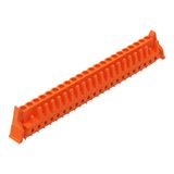 THT female header straight Pin spacing 5.08 mm orange