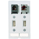 MODLINK MSDD DATA  INSERT 2×USB-A female/female + 1xRJ45 + 1xRJ12