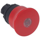 Osmoz illuminated stay-put mushroom head - push-pull - red Ø40