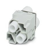 Module insert for industrial connector, Series: ModuPlug, Crimp connec