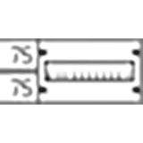 AG11R Cover, Field Width: 1, 150 mm x 250 mm x 26.5 mm, IP2XC