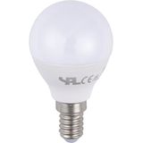 LED E14 Ball G45x79 100-250V 270Lm 3W 830 220° AC/DC Opal Non-Dim
