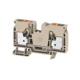 Feed-through terminal block, PUSH IN, 10 mm², 1000 V, 57 A, Number of 