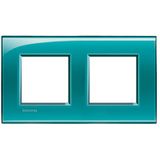 LL - cover plate 2x2P 71mm green