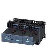 Contactor assembly for star-delta (wye-delta) start AC-3, 7.5 kW/400 V, 24 V AC 50/60 Hz,