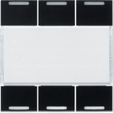 GALLERY TILE BLACK 6 BUTTONS WITH LED