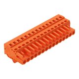 1-conductor female connector CAGE CLAMP® 2.5 mm² orange