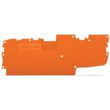 End and intermediate plate 1 mm thick orange