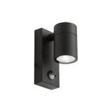 Acero Directional Wall Light PIR Black