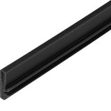 covering butt edge ht 4mm PVC deep black