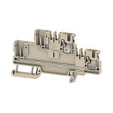 Multi-tier modular terminal, PUSH IN, 2.5 mm², 800 V, 24 A, Number of 