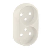 2X2P+E SOCKET COVER SPEC POLISH IVORY VALENA ALLURE