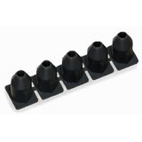 Insulation stop 0.75 - 1.5 mm² 5 pieces/strip dark gray