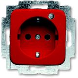 2310EUGL/VA-217-12 CoverPlates (partly incl. Insert) Socket outlets red RAL 3020