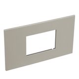 Arteor Surround Plate Shaver Socket/3 Module Square Champagne