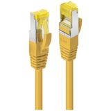 5m RJ45 S/FTP LSZH Network Cable, Yellow Cat.6A Plug, Cat.7 raw cable