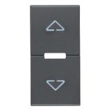 Button 1M arrows symbol grey