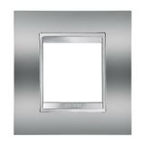 LUX INT. PLATE, 2-GANG CHROME GW16222MC