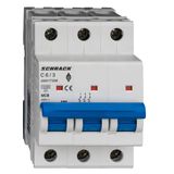 Miniature Circuit Breaker (MCB) AMPARO 10kA, C 6A, 3-pole