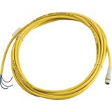 Connection cable 3 pole, flat/open, 5m