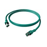 DualBoot PushPull Patch Cord, Cat.6a, Shielded, Turquoise 3m