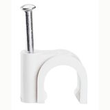Cable clip Fixfor - for concrete materials - for cable 5 mm² - white