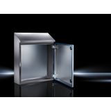 HD Compact enclosure, WHD: 390x430(H1)x549(H2)x210 mm, Stainless steel 1.4301