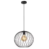 DANZA Pendant light-Black-Ø40-1xE27-40W-Metal