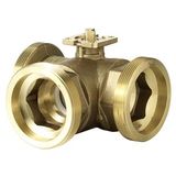 VBG61.50-40 - 3-port ball valve, externally threaded, PN40, DN50, kvs 40